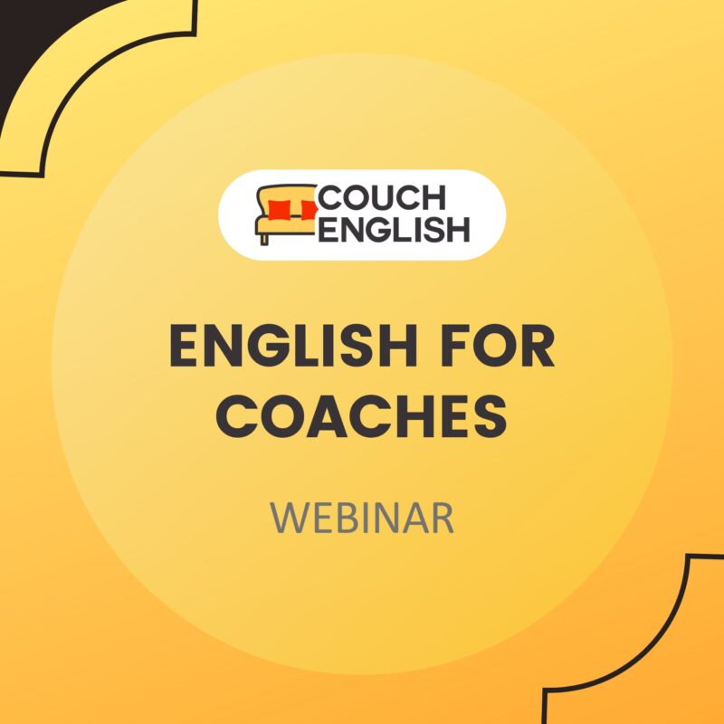 Webinar: English for Coaches