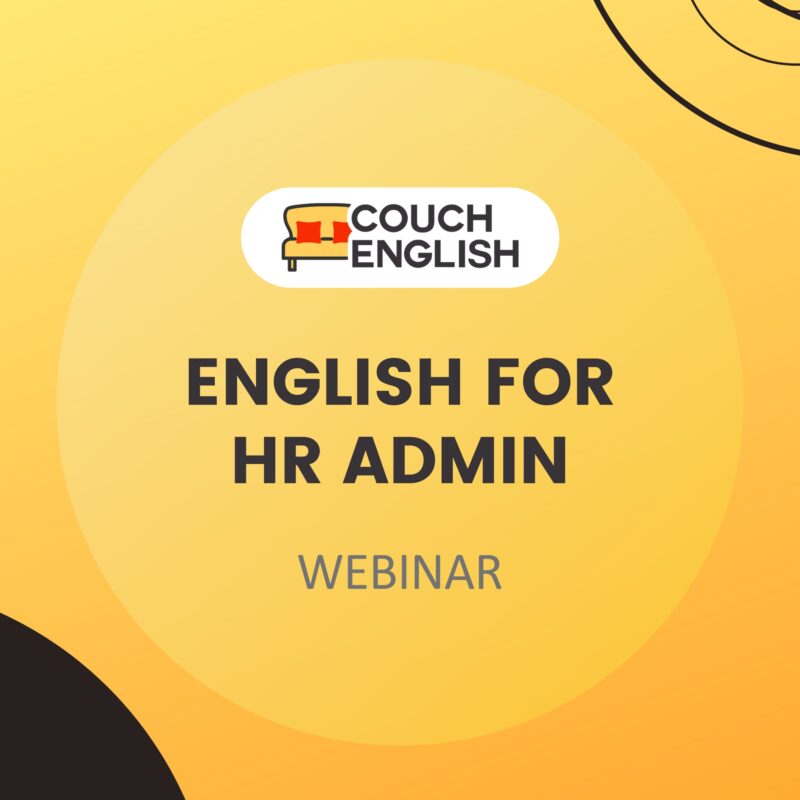 Webinar: English for HR Admin