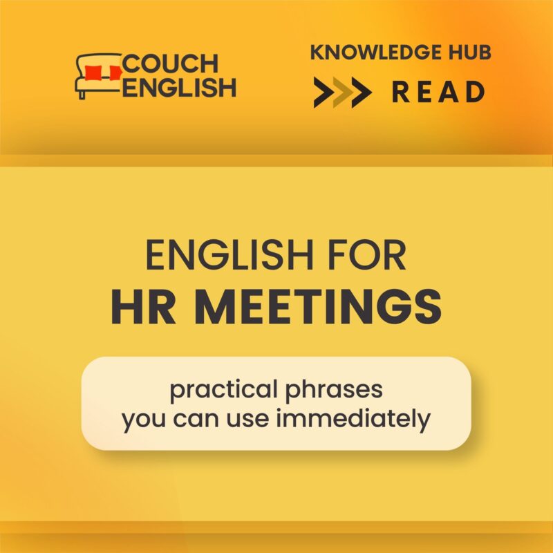 English for HR Meetings - praktyczne zwroty